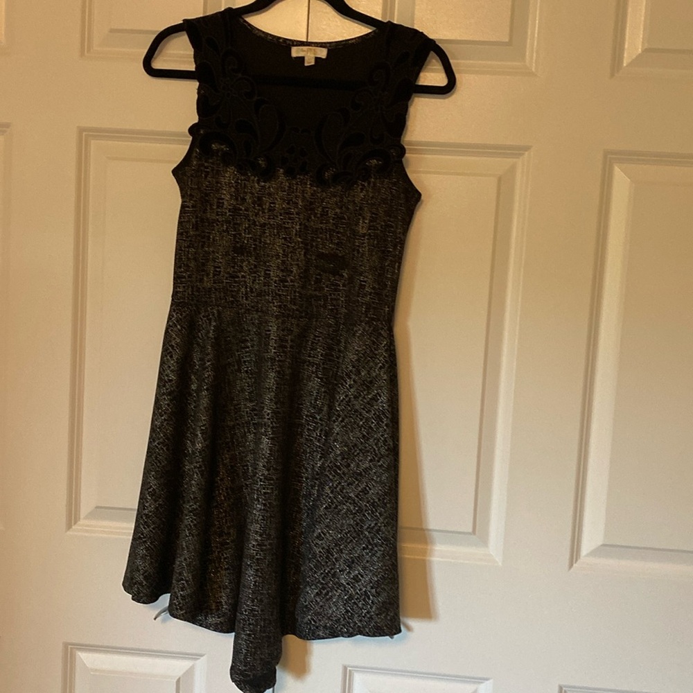 Black and silver dress